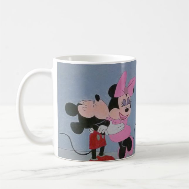MICKEY UND MINNIE LIEBE KAFFEETASSE (Links)
