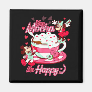 Mickey und Minnie Valentinstag Du Mocha Mich H Magnet
