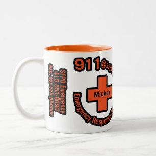 mickey zweifarbige tasse