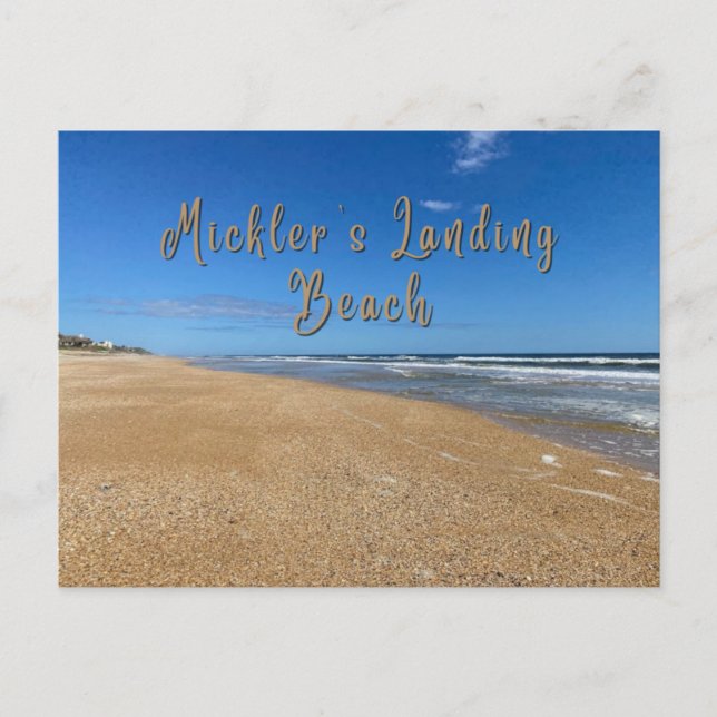 Micklers Landing Beach Postkarte (Vorderseite)