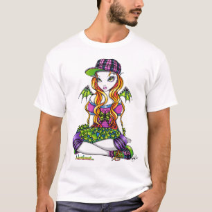 "Micky" Punky-Regenbogen-feenhafte Kunst-Spitze T-Shirt
