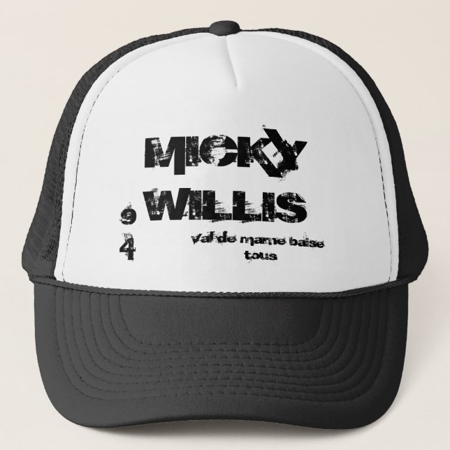 MICKY WILLIS küsst Tal von Marne alle 94 Truckerkappe (Vorderseite)