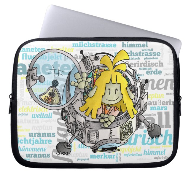 Micol - Ufo / Laptopschutzhülle (Vorderseite)