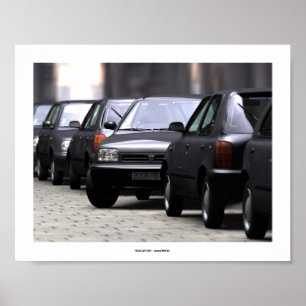 MICRA CAR STUDY 4 Computer Art Poster