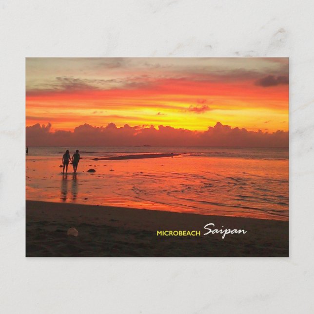 Micro Beach, carte postale Saipan (Devant)