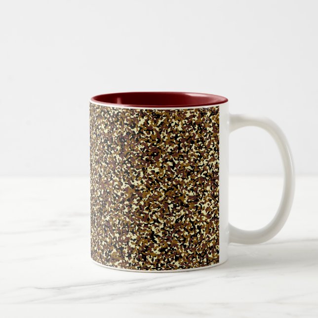 Micro Brown Camo Motif Mug (Droit)