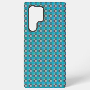 Micro Checkered Blue iPhone Protector Samsung Galaxy Hülle