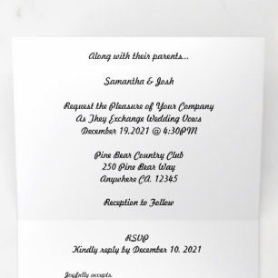 Micro mariage + Enregistrer le triple combiné de d