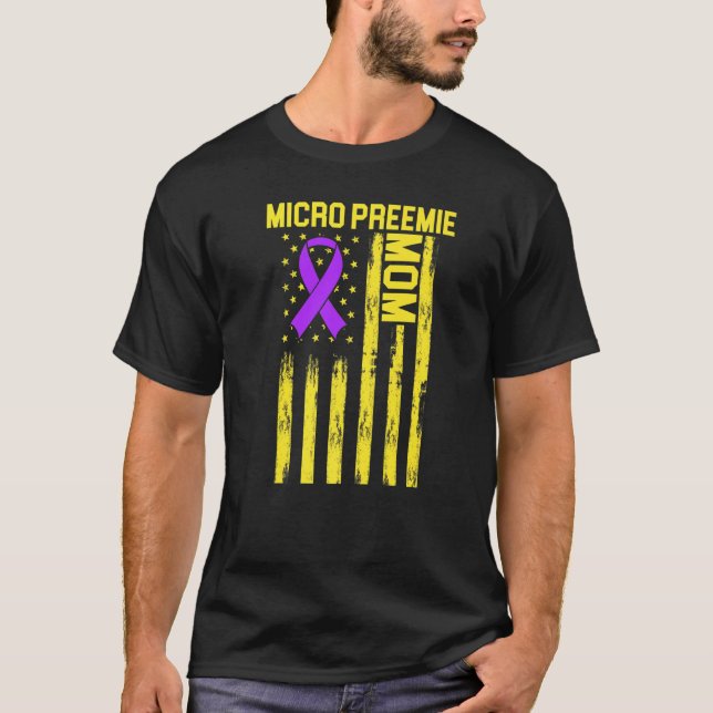 Micro Preemie Nicu Junge Mutter Gesunde Frühgeburt T-Shirt (Vorderseite)