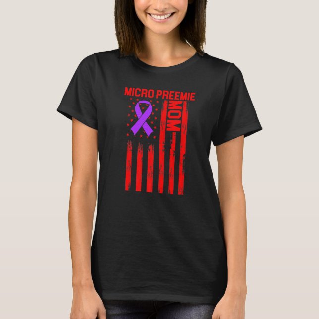 Micro Preemie Nicu Junge Mutter Gesunde Frühgeburt T-Shirt (Vorderseite)