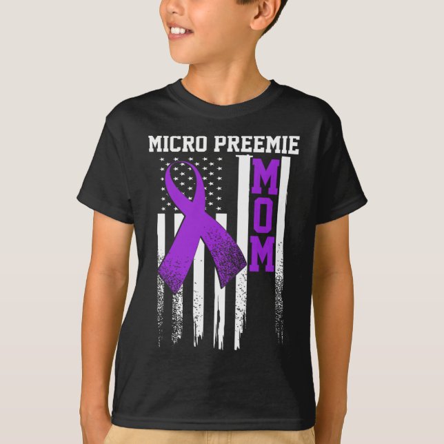 Micro Preemie Nicu Junge Mutter Gesunde Frühgeburt T-Shirt (Vorderseite)