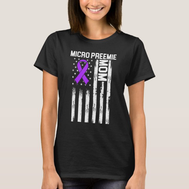 Micro Preemie Nicu Junge Mutter Gesunde Frühgeburt T-Shirt (Vorderseite)