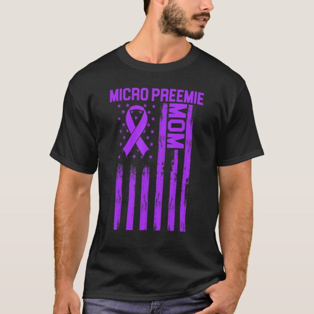 Micro Preemie Nicu Junge Mutter Gesunde Frühgeburt T-Shirt (Vorderseite)