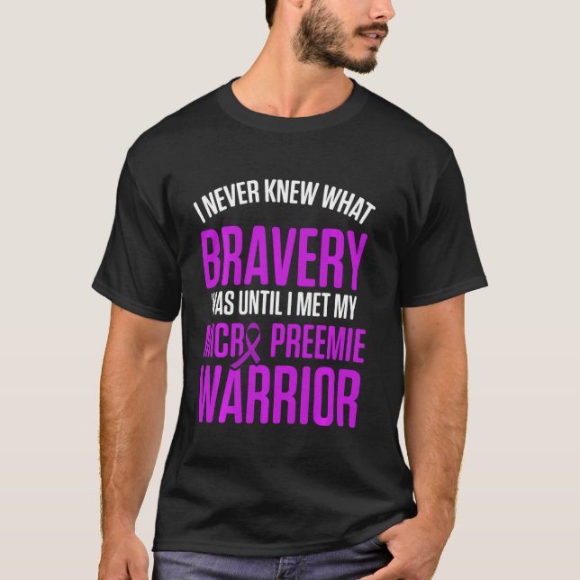 Micro Preemie Nicu Knew Premature Birth T-Shirt (Vorderseite)