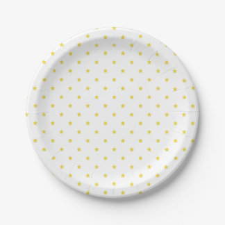 Micro Stars Golden Yellow - White Pappteller