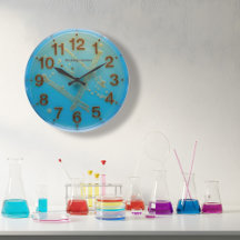 Microbiologie Horloge murale Atelier à domicile ou