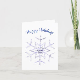Microblade/brow artist Holiday card Feiertagskarte
