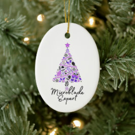 Microblader gift - Microblade Artist Weihnachten Keramik Ornament