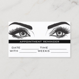 Microblading Brows & Lashes Salon Terminkarte