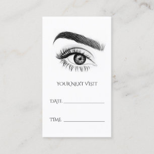 Microblading Brows Salon Terminierungskarte Terminkarte