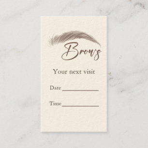 Microblading Brows Salon Terminkarte