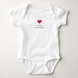 MicroInfluencer Baby-Körper-Anzugs-Rot-Herz Baby Strampler