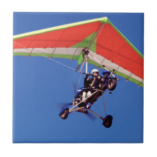 Microlight Flying in Sky, Western Cape Fliese