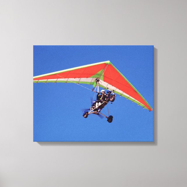 Microlight Flying in Sky, Western Cape Leinwanddruck (Vorderseite)