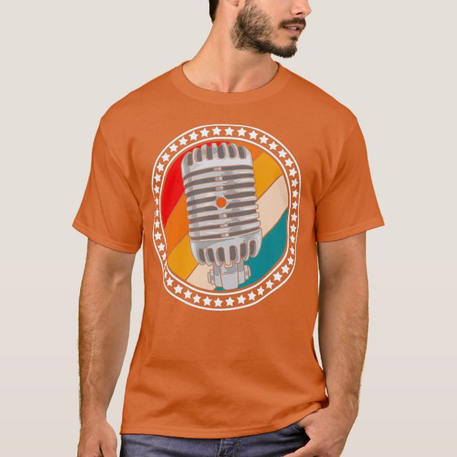 Microphone Broadcasting Video Producer T-Shirt (Vorderseite)