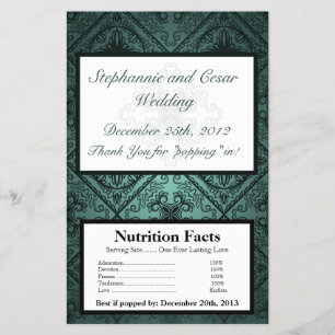 Microwave Popcorn Wrapper Aquamariner Verzierter D Flyer