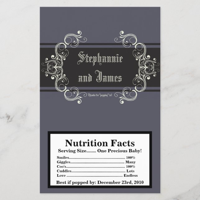 Microwave Popcorn Wrapper Black Krawatte Affair Gr Flyer (Vorne)