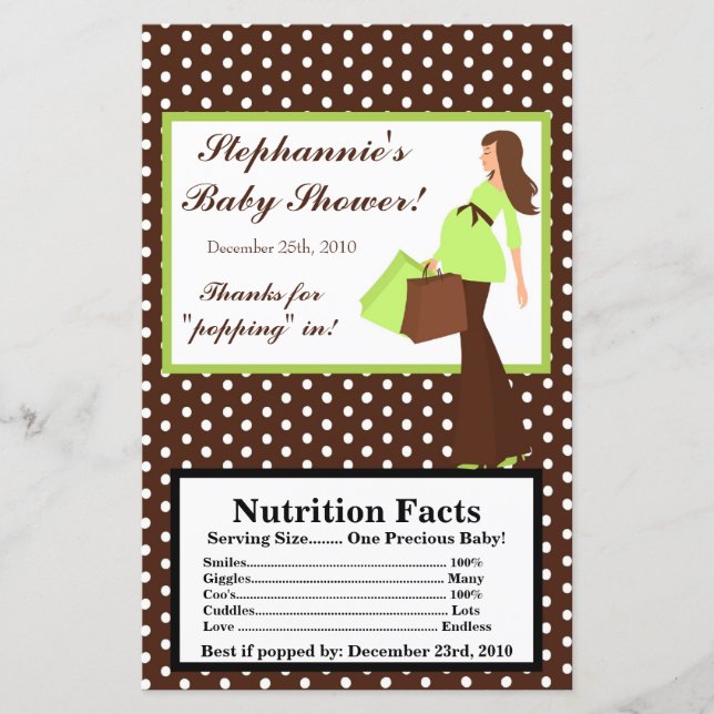 Microwave Popcorn Wrapper Green Mod Mama Polka Dot (Vorderseite)