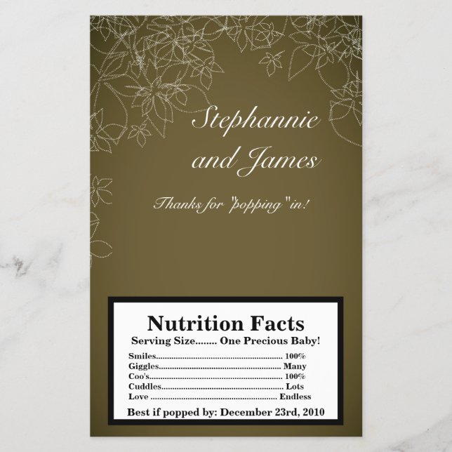 Microwave Popcorn Wrapper Herbst Herbst Braun Flyer (Vorne)