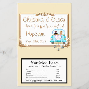 Microwave Popcorn Wrapper Nur Verheiratetes Paar g Flyer