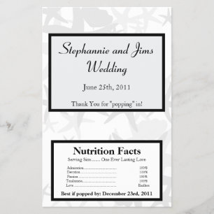 Microwave Popcorn Wrapper Summer Liebe & Muscheln Flyer