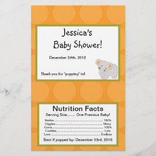 Microwave Popcorn Wrapper Tropical Punch Flyer