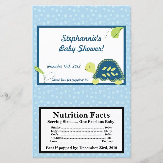 Microwave Popcorn Wrapper Turtle Reef Ocean (Vorderseite)