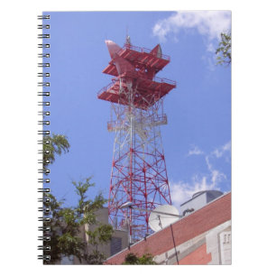 Microwave Relay Radio Telecom Tower Notebook Notizblock