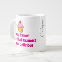 Microwave-Tasse für Cake-Rezept (Funny Quote & Nam