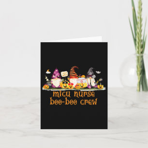 Micu Icu Nurse Rn Halloween Boo-Crew Karte