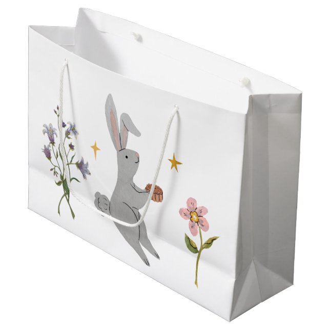 Mid Autumn Festival | Mooncake Rabbit Gift Bag Große Geschenktüte (Vorderseite Schrägansicht)
