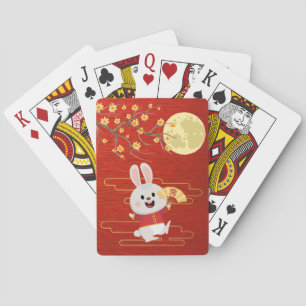 Mid-Autumn Moon Festival Rabbit Spielkarten