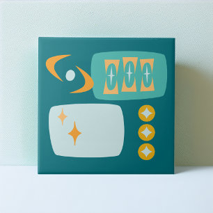 Mid Century Atomic Abstrakt Fliese