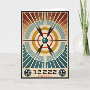Mid Century Atomic Age Kunst Es War Ein Knall Karte