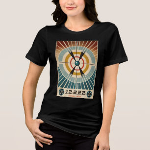 Mid Century Atomic Age Kunst Es war ein Knall Tri-Blend Shirt