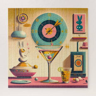 Mid Century Atomic Retro Futuristischer Kaninchen