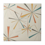 Mid Century  Atomic Starburst Geometric Retro Fliese<br><div class="desc">Mid Century  Atomic Starburst Geometric Retro</div>