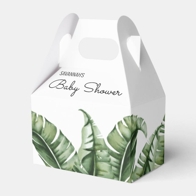 Mid Century Banana Leaf Duschbox Geschenkschachtel (Vorderseite)