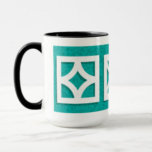 Mid-Century-Breeze-Blocks-Aqua Tasse