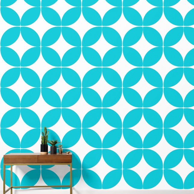 Mid Century Diamond Star Tapete (Hausflur)
